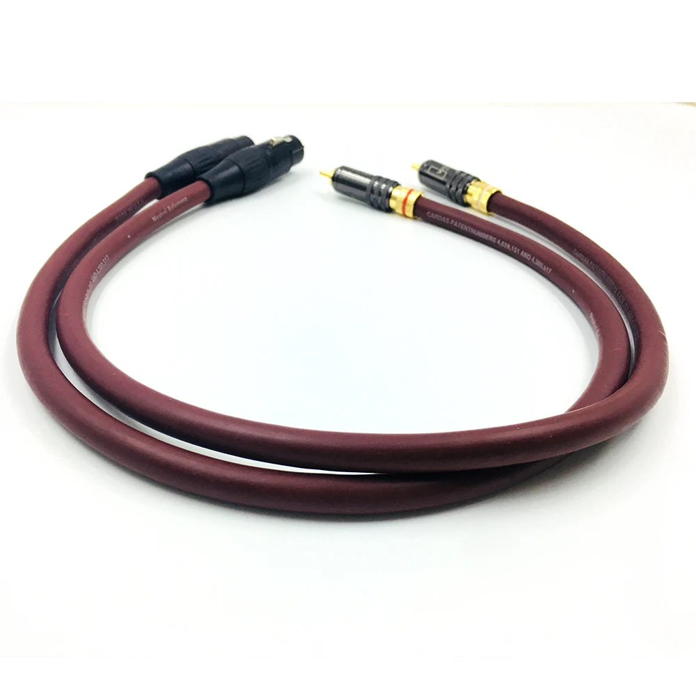 1 пара HIFI XLR «папа» на двойной разъем RCA «папа» аудиосигнал патч-кабель 3-контактный 2 XLR «папа» на 2 XLR «мама» аудиокабеля