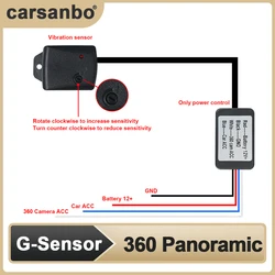 360-degree Panoramic G sensor Dedicated Vibration Sensor For Driving Recorder  Automatic Monitoring Through Vibration