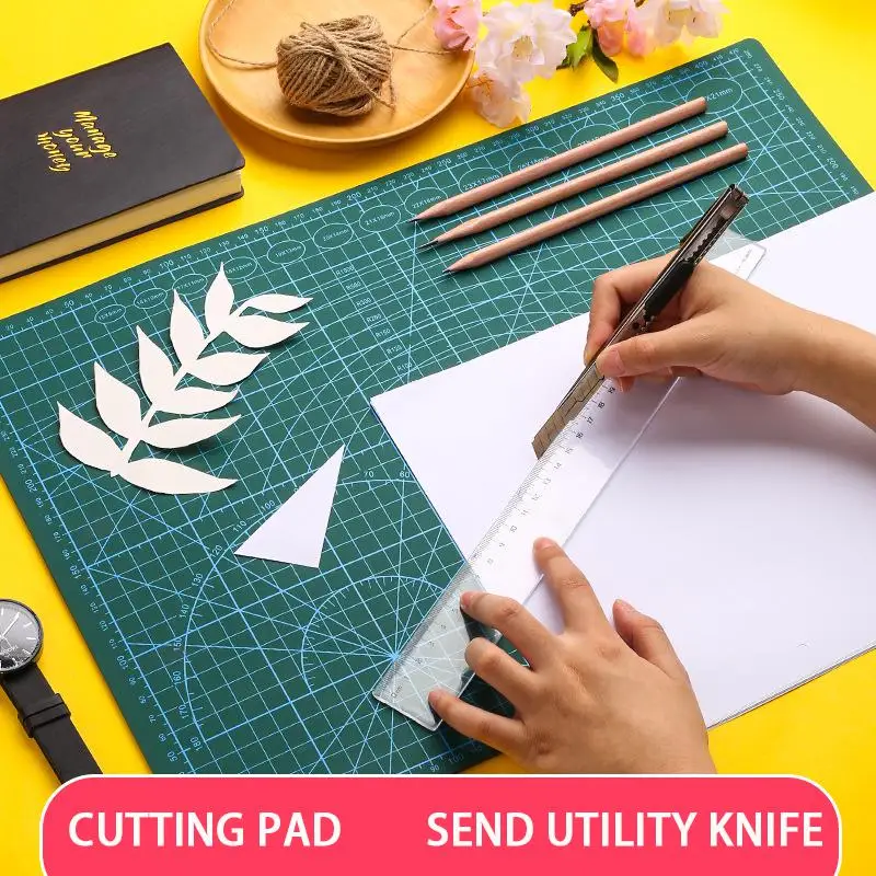 A3 Cutting Board Manual Pad Engraving Cutting Cutting Cutting Paper Side Table Pad Double-sided Scale With Anti-cut Carving