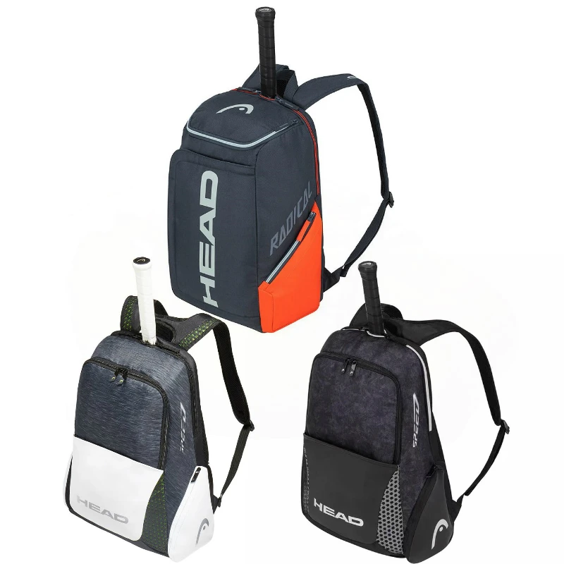 

Head Tennis Backpack Team Multi-functional Sports Badminton Racket Bag For 1-2 Pcs Padel With Shoes Bag