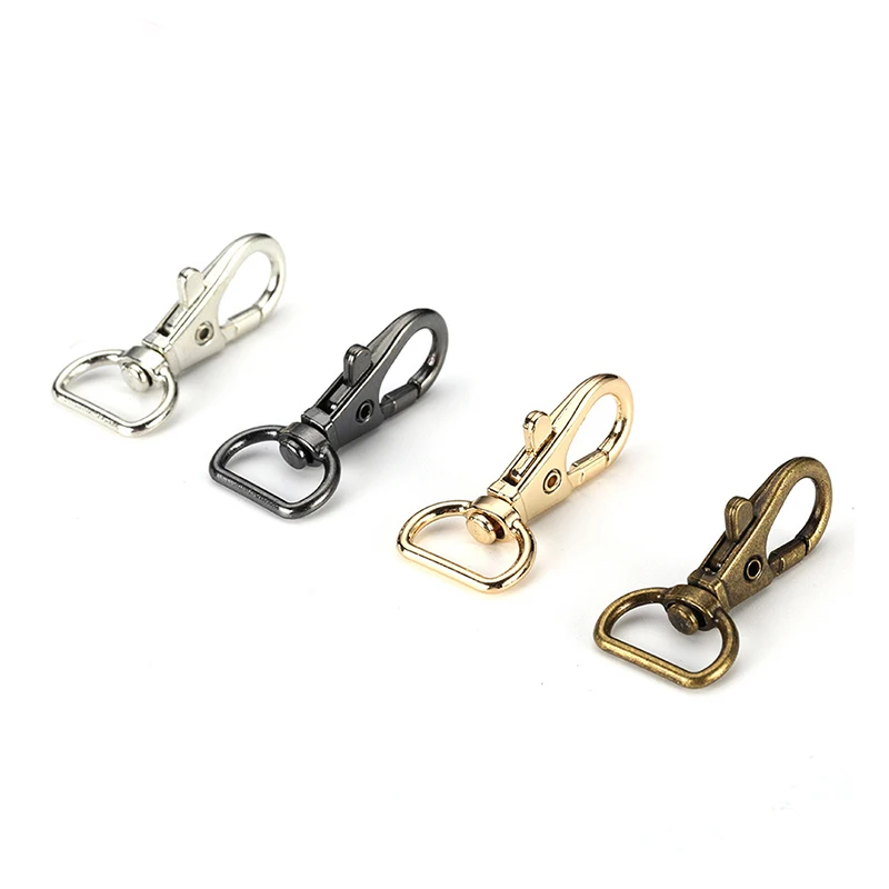 

50pcs 1/2 inch (13mm) Metal Swivel Trigger Lobster Clasps Clip Snap Hook Key Chain Ring Outdoor Lanyard Craft Bag Part