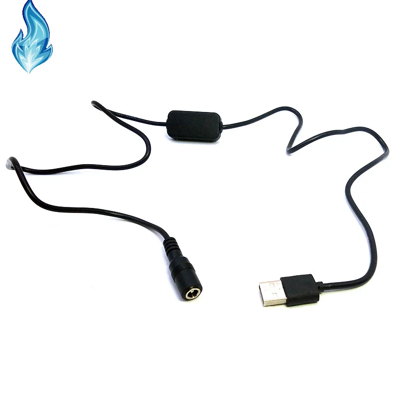 USB 8V Power Cable DC 5.5X2.5mm 5525 Female Connector for Camera Battery DC Coupler LP-E6 DR-E6 / AC-PW20 NP-FW50 / BLN1 / DCC8