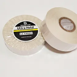 2.54cm * 12yards bianco forte parrucca Ultra tenere biadesivo nastro adesivo impermeabile per estensione dei capelli del nastro/Toupee/parrucca del merletto