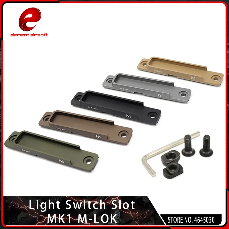 Element Airsoft M-lok & Keymod CNC Pocket Panel for Softair Pistol M300 M600 Flashlight Pressure Pad Weapon Light Switch Slot