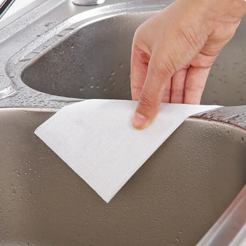 1/2 Roll  Eco-Friendly Disposable Cleaning wash cloth Non Woven Duster Cloth Dish Cloth Break Point No Oil Rag kitchen