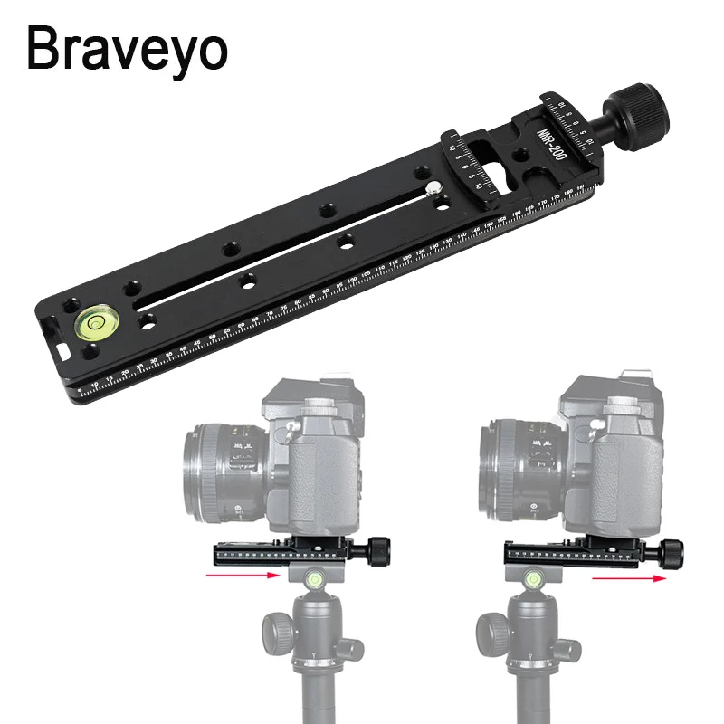 NNR100/150/200 płyta szybkiego uwalniania kamery wydłużają statyw Nodal slajdów Monopod z adapterem do Arca Swiss makro panoramiczny strzelać
