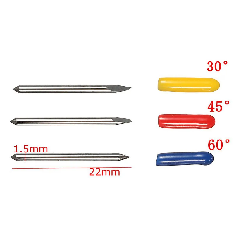 15PC/lot for Mimaki Plotter Cutter 30/45/60 Degree Tungsten blades Cutting Plotter Vinyl Cutter Knife for MIMAKI Plotter Blade