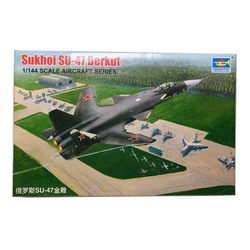 1:144 Russian SU-47 Golden Eagle Fighter Military Assembly Aircraft Model