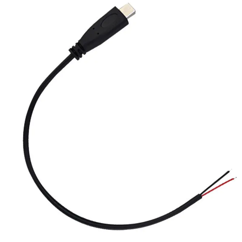 Cable USB 2,0 de 2 pines y 4 pines, conector macho y hembra tipo C, tipo de soldadura de extensión, USB-C, reparación de bricolaje, cargador, para Huawei y Xiaomi