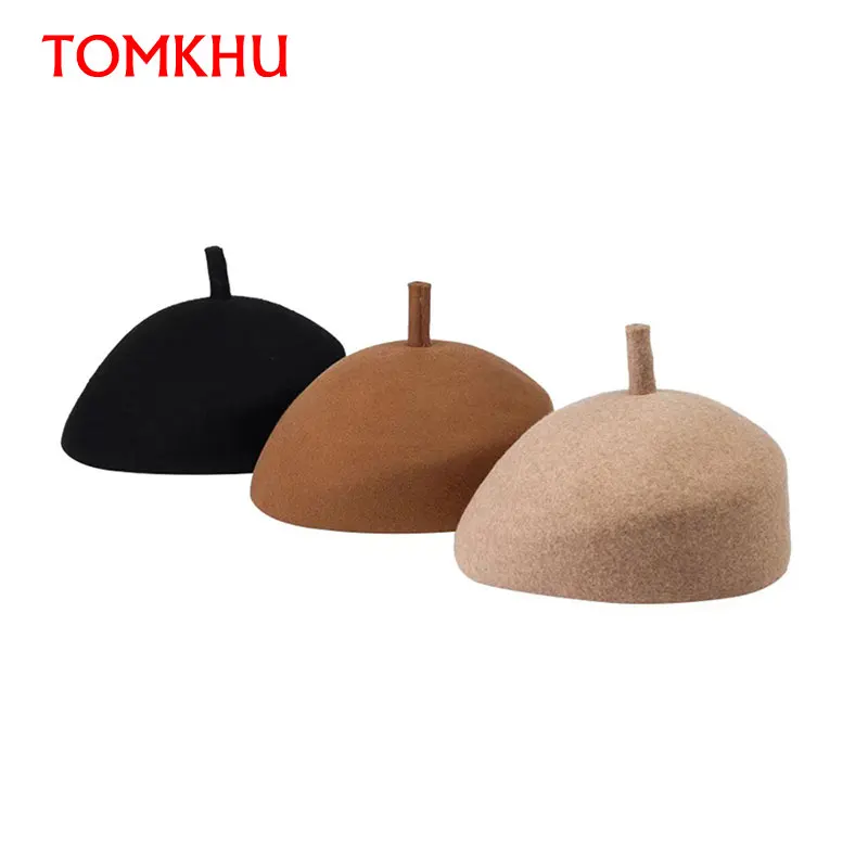 

New Winter Kids 100% Wool Hats 53cm Small Kids Child Felt Black Casual Dress Girls Child Fedora Hat 2021 Sombrero Panama Hombre