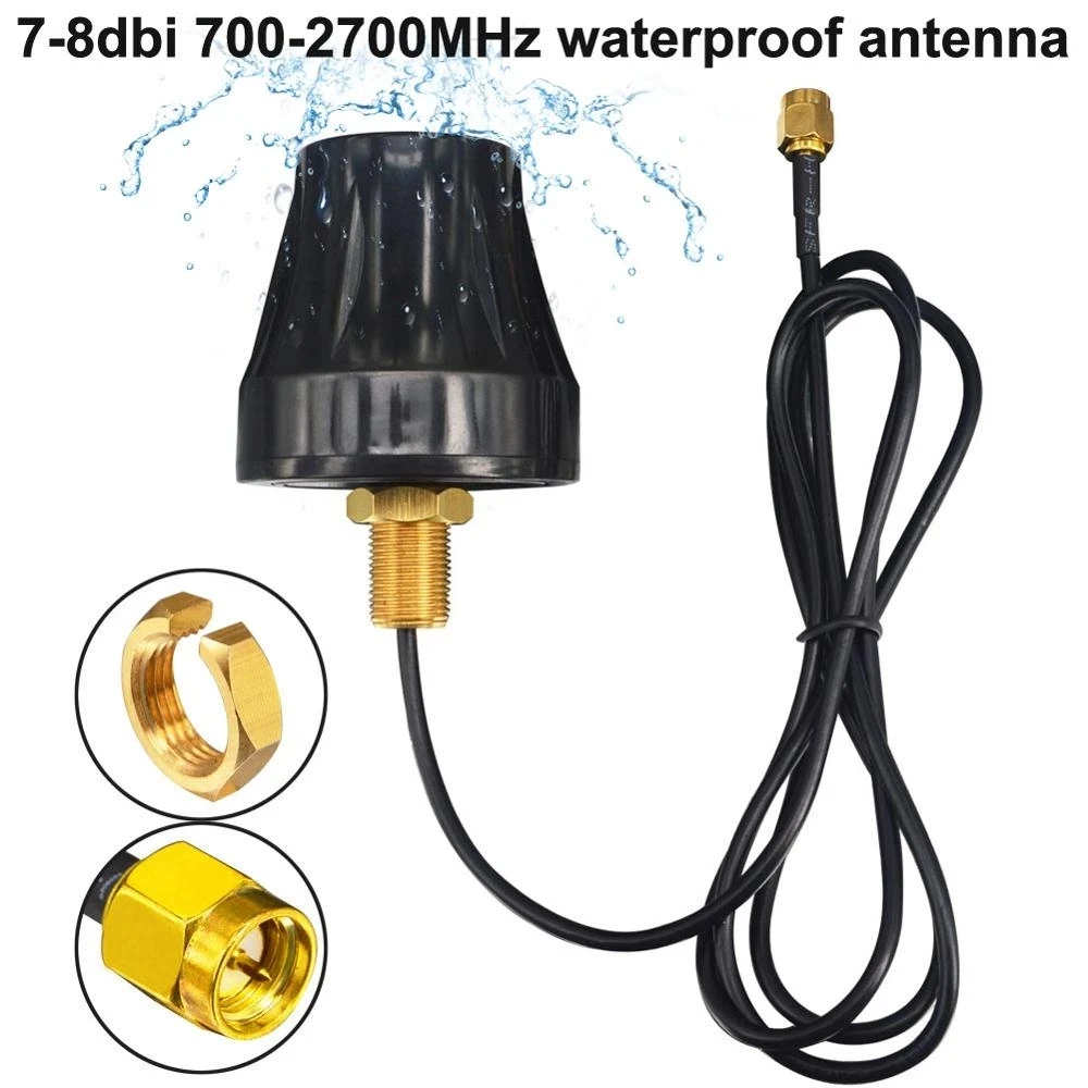 700-2700MHz 7-8dbi GSM 3G 4G Antenna Waterproof Outdoor Panel 4G LTE Aerial SMA male Omnidirectional Antenne