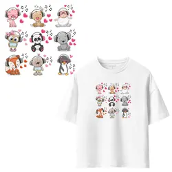 Adesivi per abbigliamento per uccelli animali dei cartoni animati ferro sulle toppe Patch per trasferimenti di calore fai da te per vestiti t-shirt Appliques decorazione