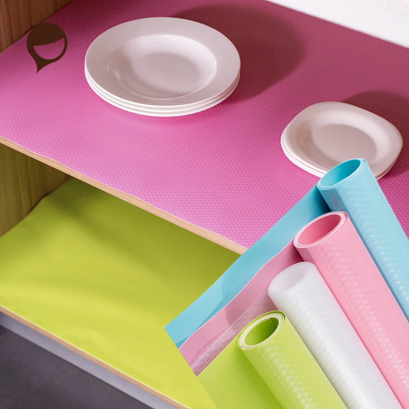 Reusable Shelf Liner Contact Paper Cabinet Mat Drawer Mat Moisture-Proof Waterproof Dust Proof Non-Slip Tableware Pad