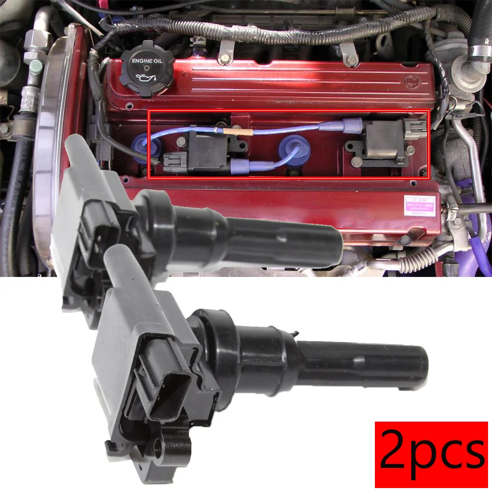 

MD363552 1788330 UF523 50118 5C1424 C1431 New 2 Pcs/Lot Lgnition Coil For 2003 2004 2005 Mitsubishi Lancer 2.0L L4