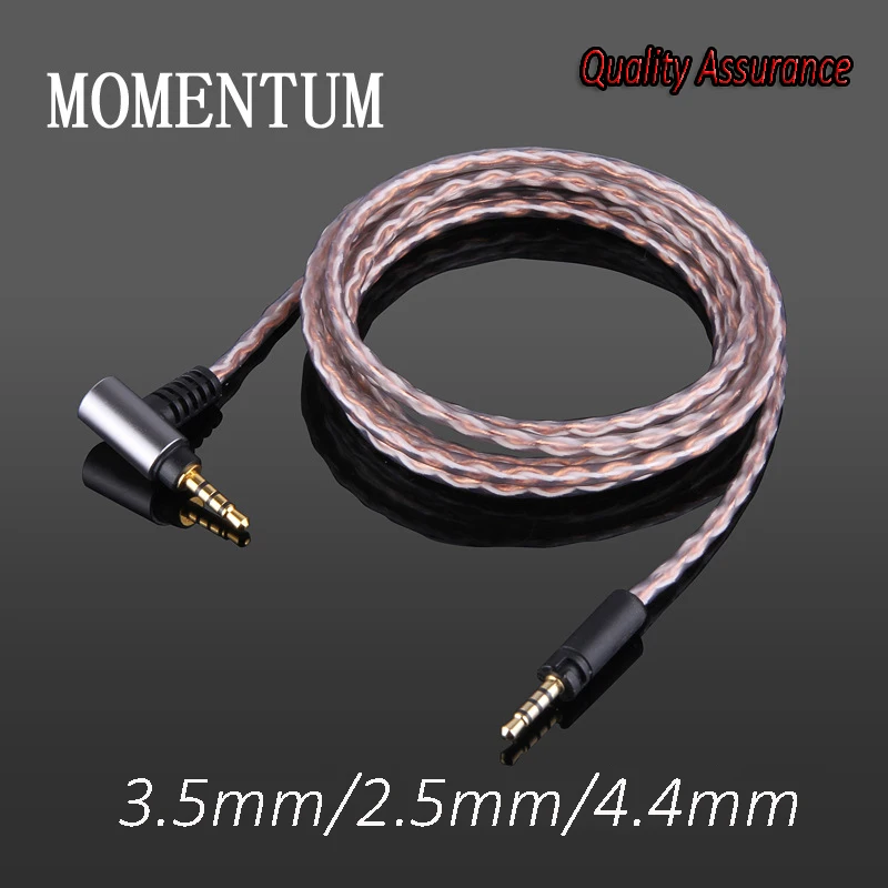 Single crystal copper headset upgrade balance cable 4.4mm 2.5mm 3.5mm For MOMENTUM 1/2/3 generation cable 100% high purity