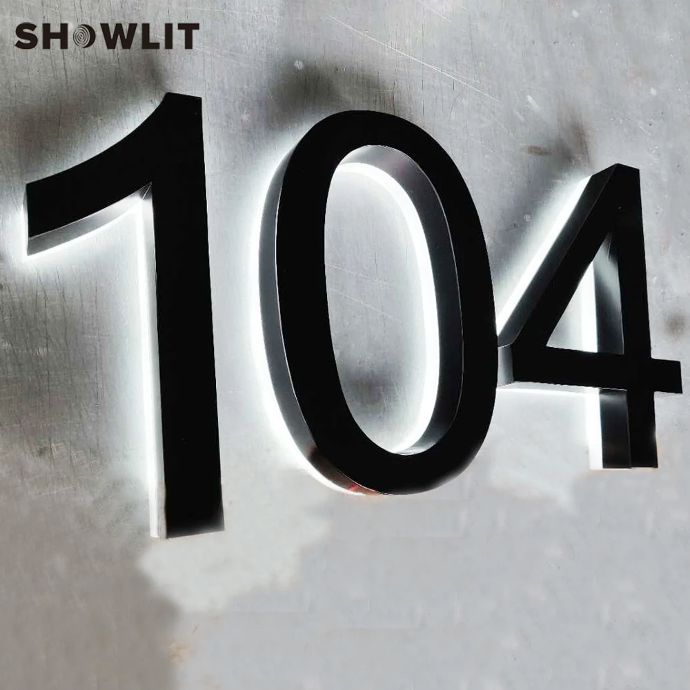 

Модный стиль, дверные номера с подсветкой, светодиодные номера домов на заказ