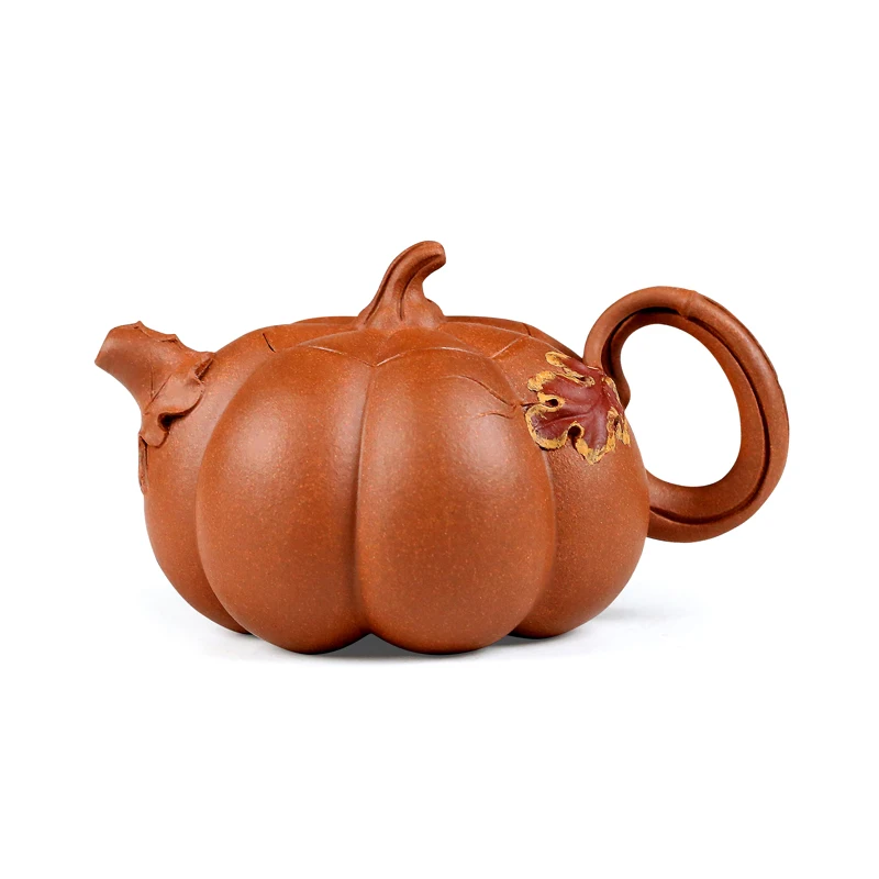 |ceramics yixing are recommended by pure manual undressed ore period of single pot pumpkin pot clay teapot kung fu