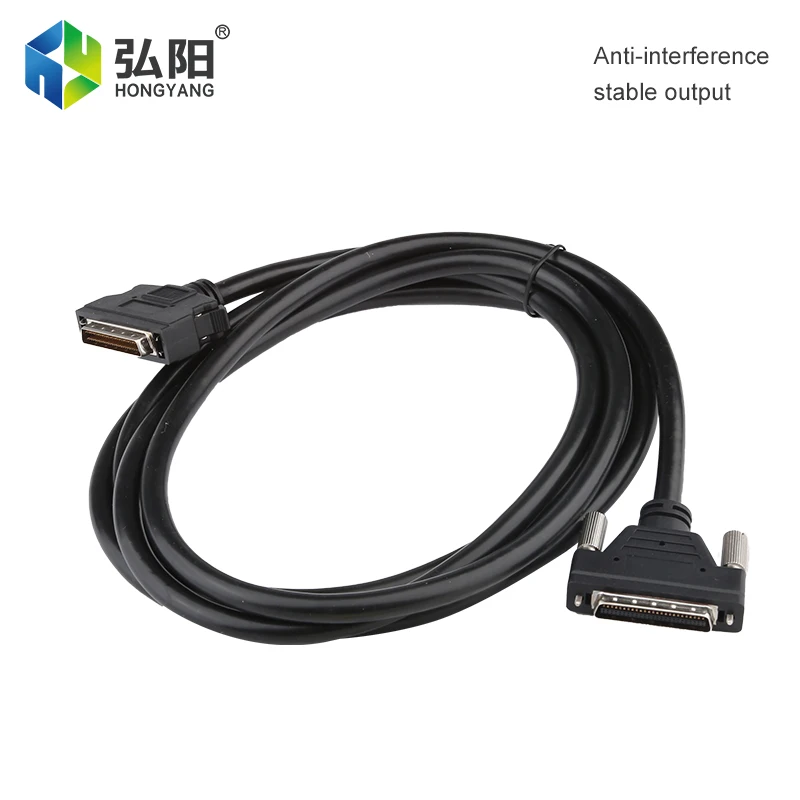 Controlador dsp cnc 0501, linha de dados 2.5m 4m 5m, original, 50 pinos, sistema de controle de linha de comunicação, terminal de conexão a11 a15 a18