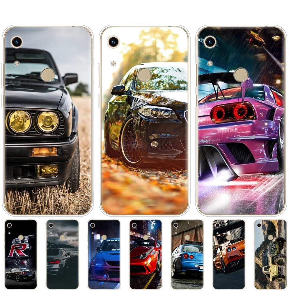 Case For Huawei Honor 8A PRO 8S 8C 8X 9X 10 i play 3 case cover for huawei Y5 Y6 Y7 Y9 2019 pro Prime bag Cool sports car design