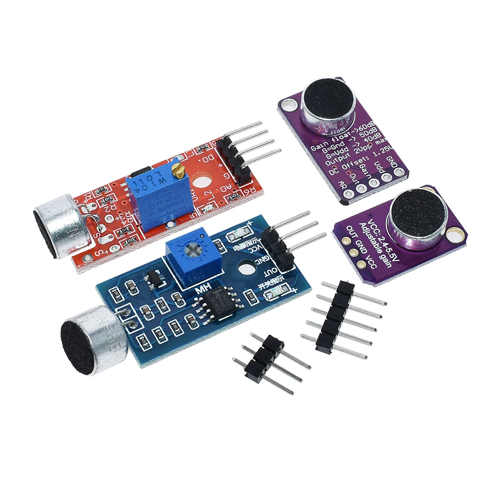 Selling Sound sensor module sound control sensor MAX4466 MAX9814switch detection whistle switch microphone amplifier For Arduino image 2