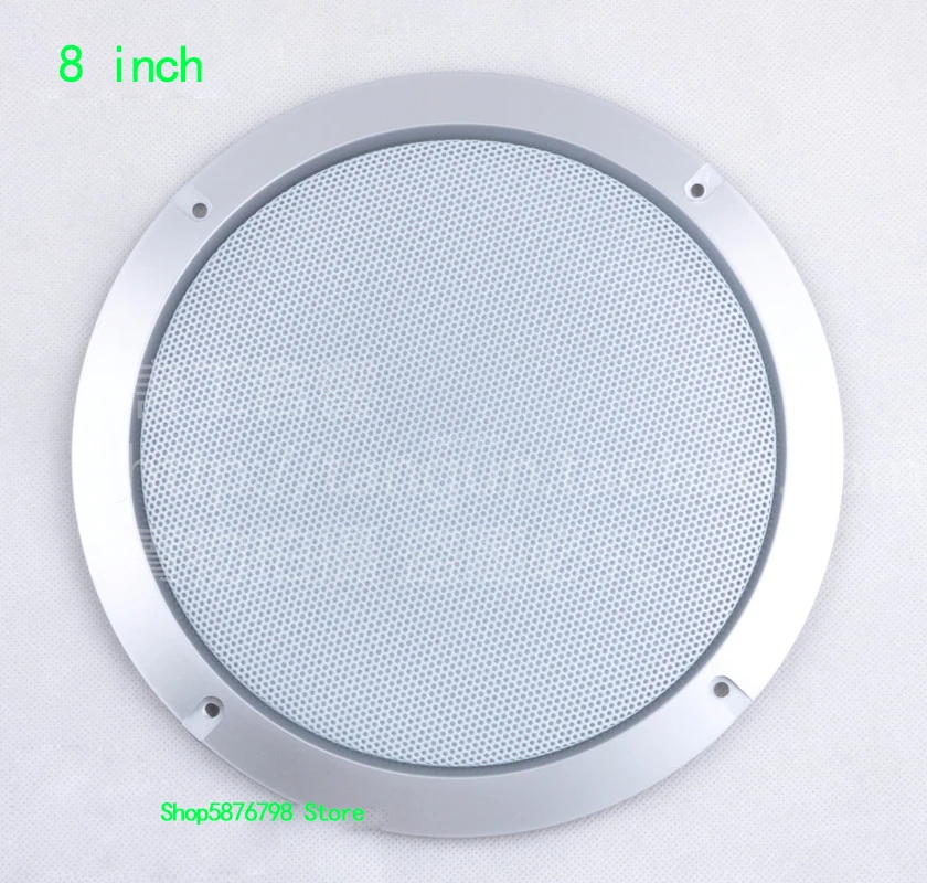 1pcs 3/4/5/6.5/8/10 inch White net Speaker grille decorative circle protective