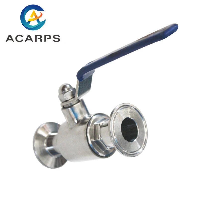 12.7mm 19mm 25mm 32mm 38mm 48mm Sanitary ball valve 304 Stainless Steel Quick Installed Ball Valve Clamp Ball Valve Food grade