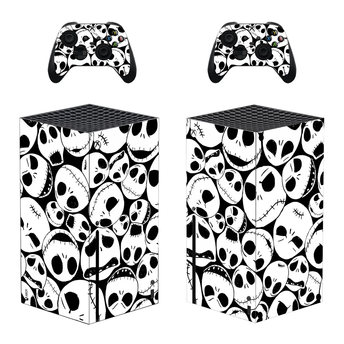 Skull Devil Skin Sticker Decal Cover for Xbox Series X Console and 2 Controllers Xbox Series X Skin Sticker Vinyl