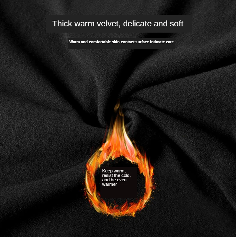 Men\'s Thermal Underwear Winter Thick Keep Warm Shorts Add Velvet Long Legs Boxers Pants Boxer Men Underpants