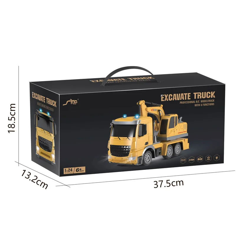 1:24 RC camion Bulldozer Caterpillar trattore modello ingegneria veicolo escavatore Dumper telecomando auto camion dei pompieri giocattolo per ragazzo
