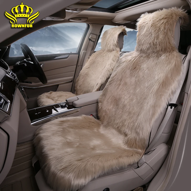 Plush car seat cover Fax fur car seat cushion high quality car interior universal Fit for Toyota Kia Lada Volkswagen Hyundai