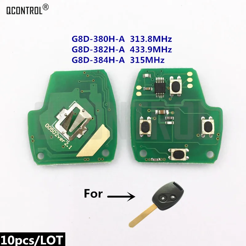 

QCONTROL Car Remote Key Circuit Board for Honda for Accord Element CR-V HR-V Fit City Jazz Odyssey Shuttle Civic Keyless Entry