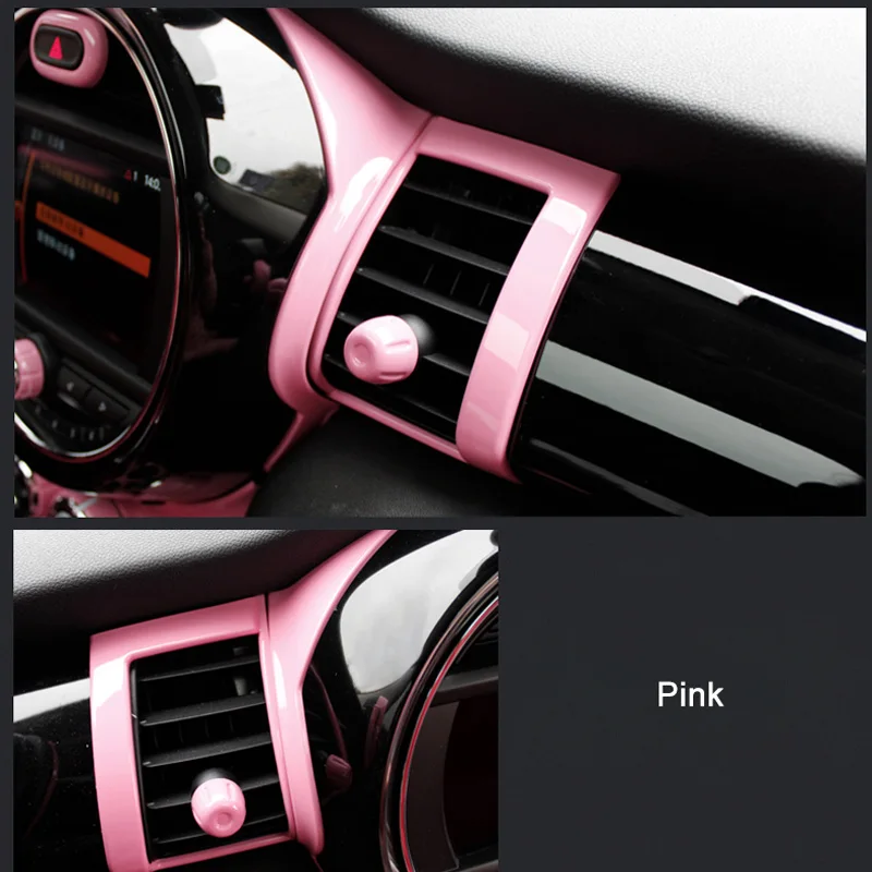 Car Interior Modification Pink Tachometer Decorative Shell For MINI COOPER S CLUBMAN F54 F55 F56 F57 F60 Car Sticker Styling