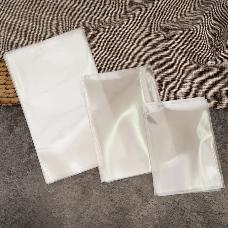 100pcs Clear Transparent Plastic Bags for Candy Lollipop Cookie Packing Candy Food Bag Wedding Party Favor Opp Gift Bag
