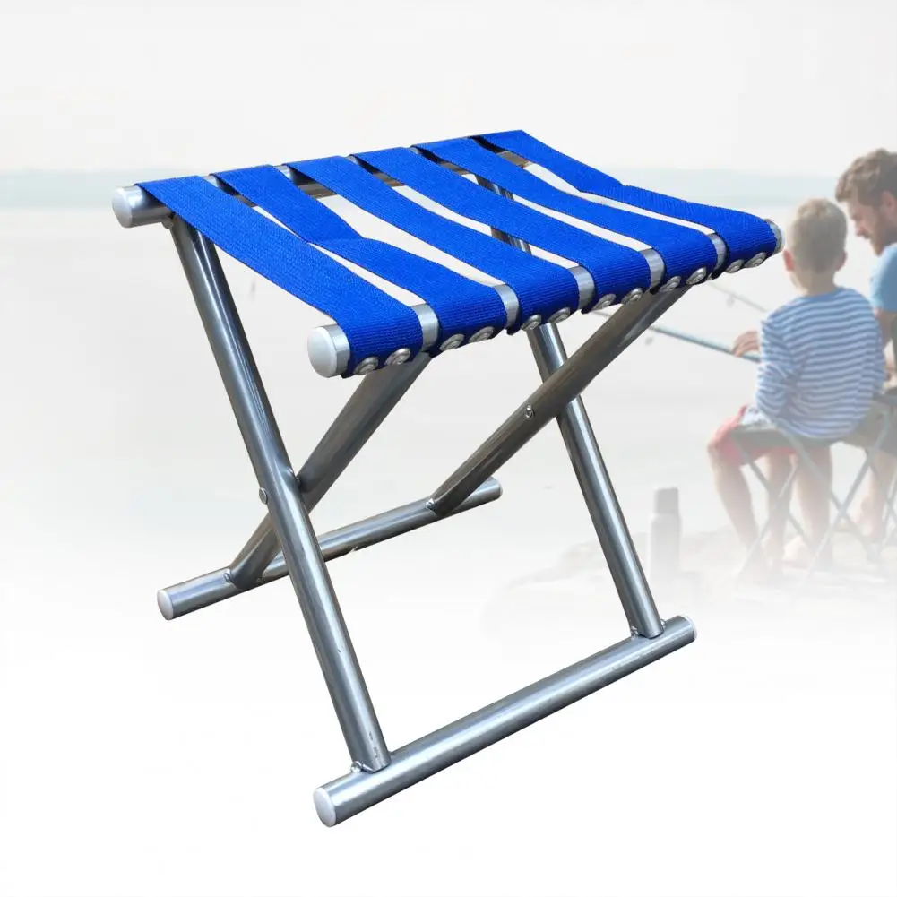 Fishing Folding Chair Portable Round Tube Folding Chair Outdoor Fishing Rest Stool for Camping Fishing Chairs