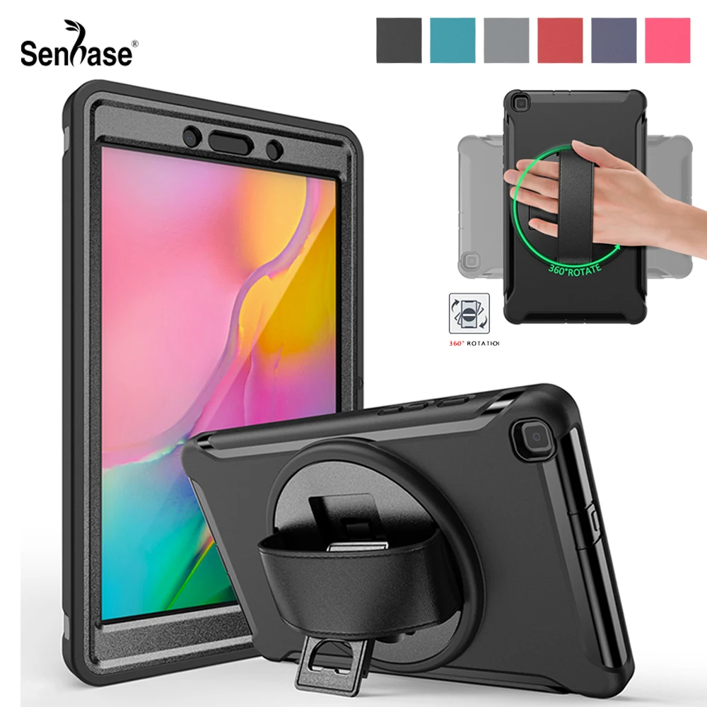 

Kids Safe Shockproof PC+TPU Combo Hand Strap Stand Full body Tablet Cover For Samsung Galaxy Tab A 8.0 2019 SM-T290 SM-T295 Case