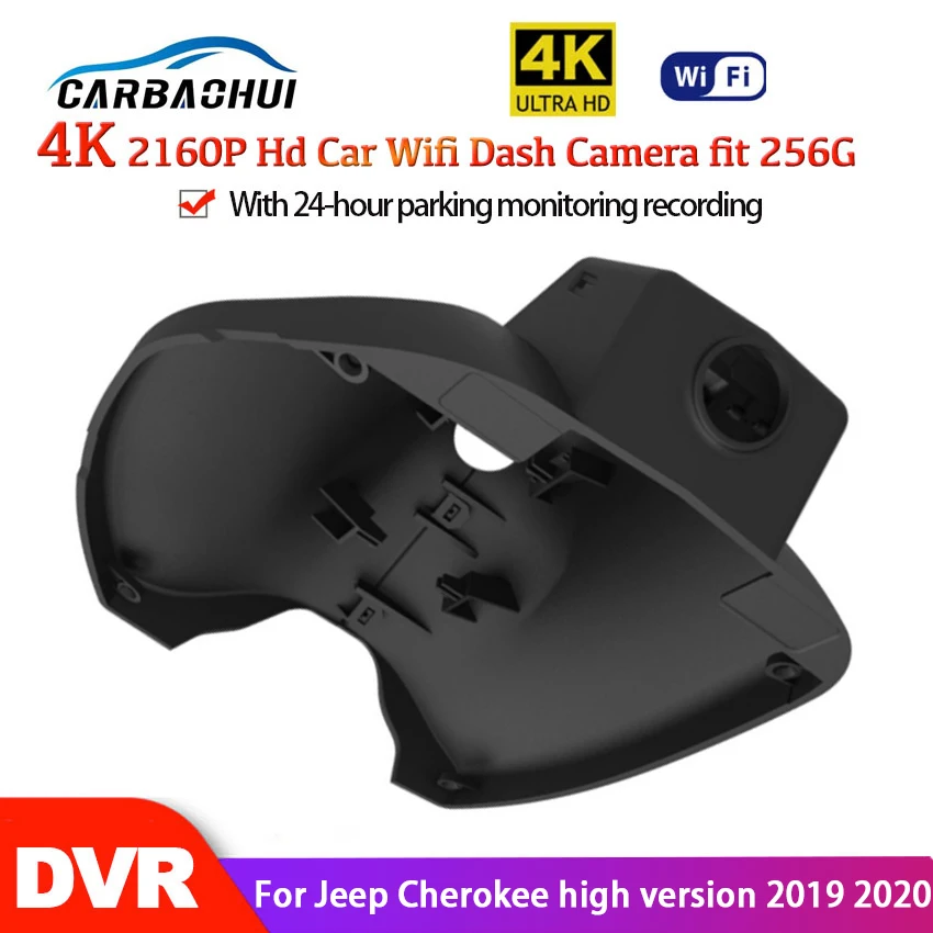 

4K Car Wifi DVR Dash Cam Camera For Jeep Cherokee high version 2019 2020-2022 high quality Night vision full hd CCD