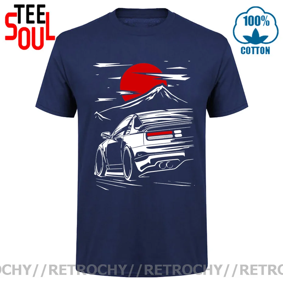 Retrochy Fashion Custom T-shirts men Leisure Classic Racing Car 300zx Z32 Fairlady Z T shirt 2021 New Arrival Roadster Tee shirt