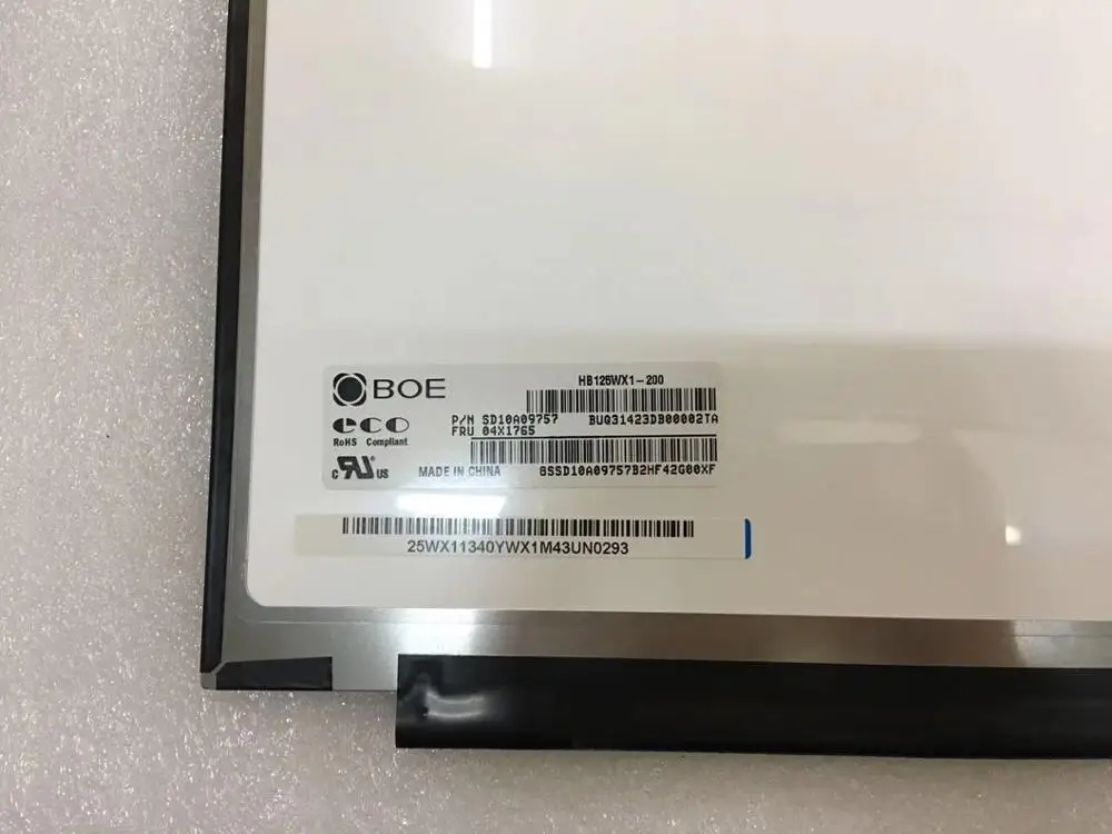 LAPTOP 12.5 inci SCREEN R0 R1 LP125WH2 TPH1 HB125WX1-200 EDP 30pin layar LCD matriks