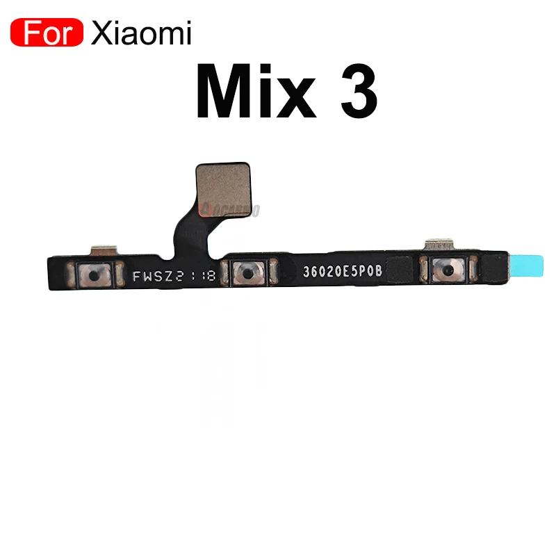 1Pcs Power On Off Volume Up/Down Buttons Flex Cable For Xiaomi Mi 9 8 SE 8se 6 6X 5X 4 Mix 3 2 Mix3 Max2 A2 mi6 mi8 Repair Parts