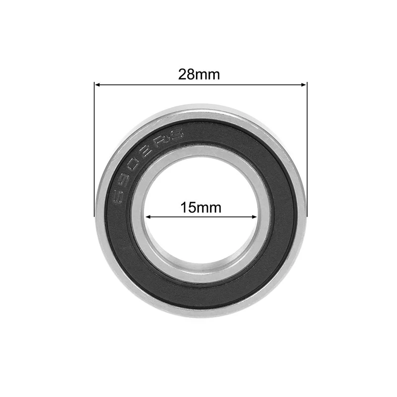 10PCS 6902-2RS Bicycle Hub Bearing 15X28X7 mm 6902 2RS Ball Bearings 6902RS for KOOZER XM490 Hub