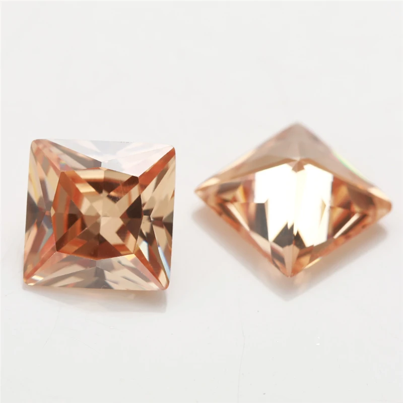 Size 1.5x1.5mm~10x10mm AAAAA Princess Cut Square Cubic Zirconia Stones Various Color Loose CZ Synthetic Gemstone