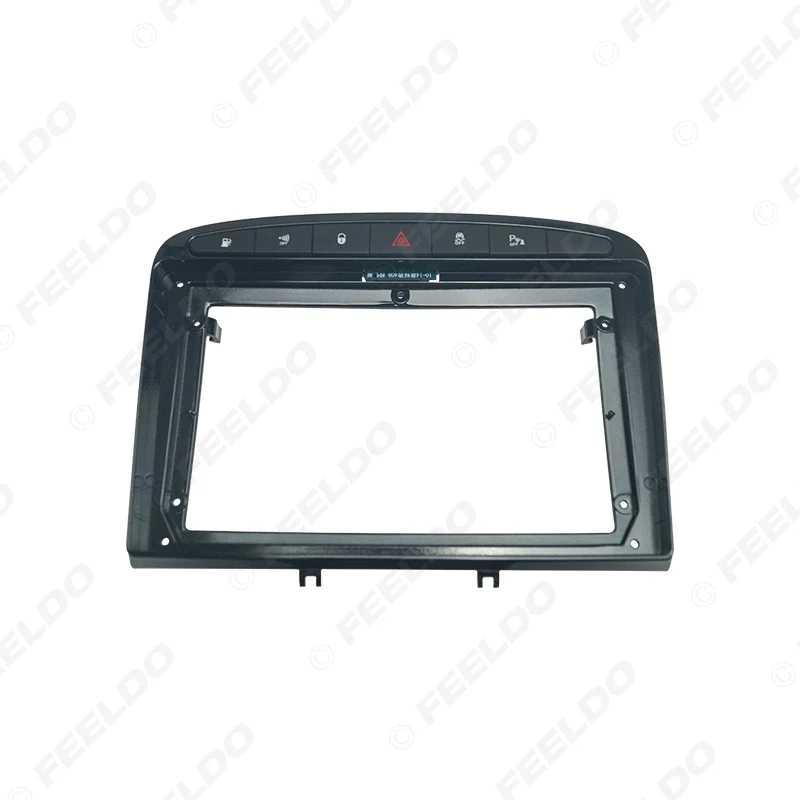 FEELDO Car 9 Inch Audio Face Plate Fascia Frame For Peugeot 308 408  2Din Big Screen Radio Stereo Panel Dash Mount Frame Kit