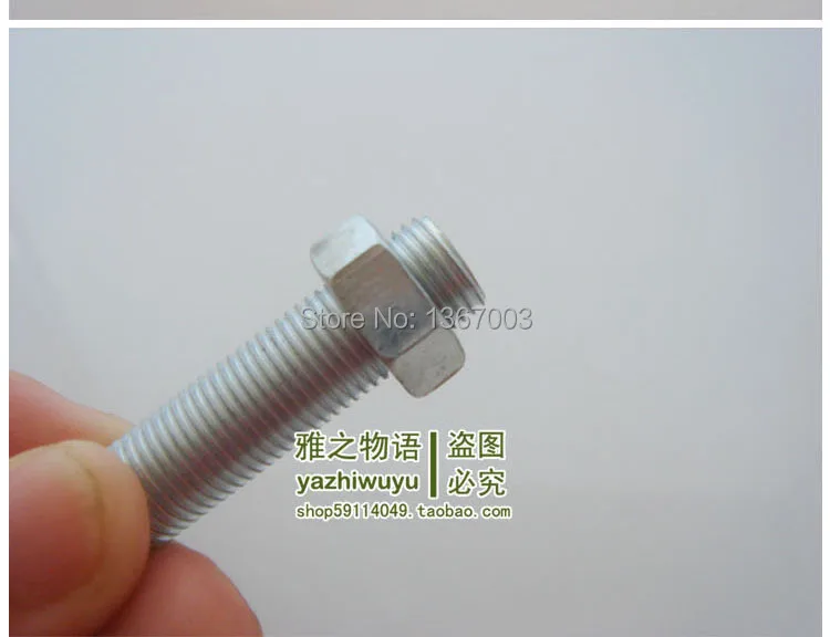 20 قطعة 3,4,5,6,7 مللي متر سميكة M10 عرافة الجوز مصابيح DIY بها بنفسك اكسسوارات/الجوز الأبيض الزنك/M10 أجزاء أنبوب الأسنان