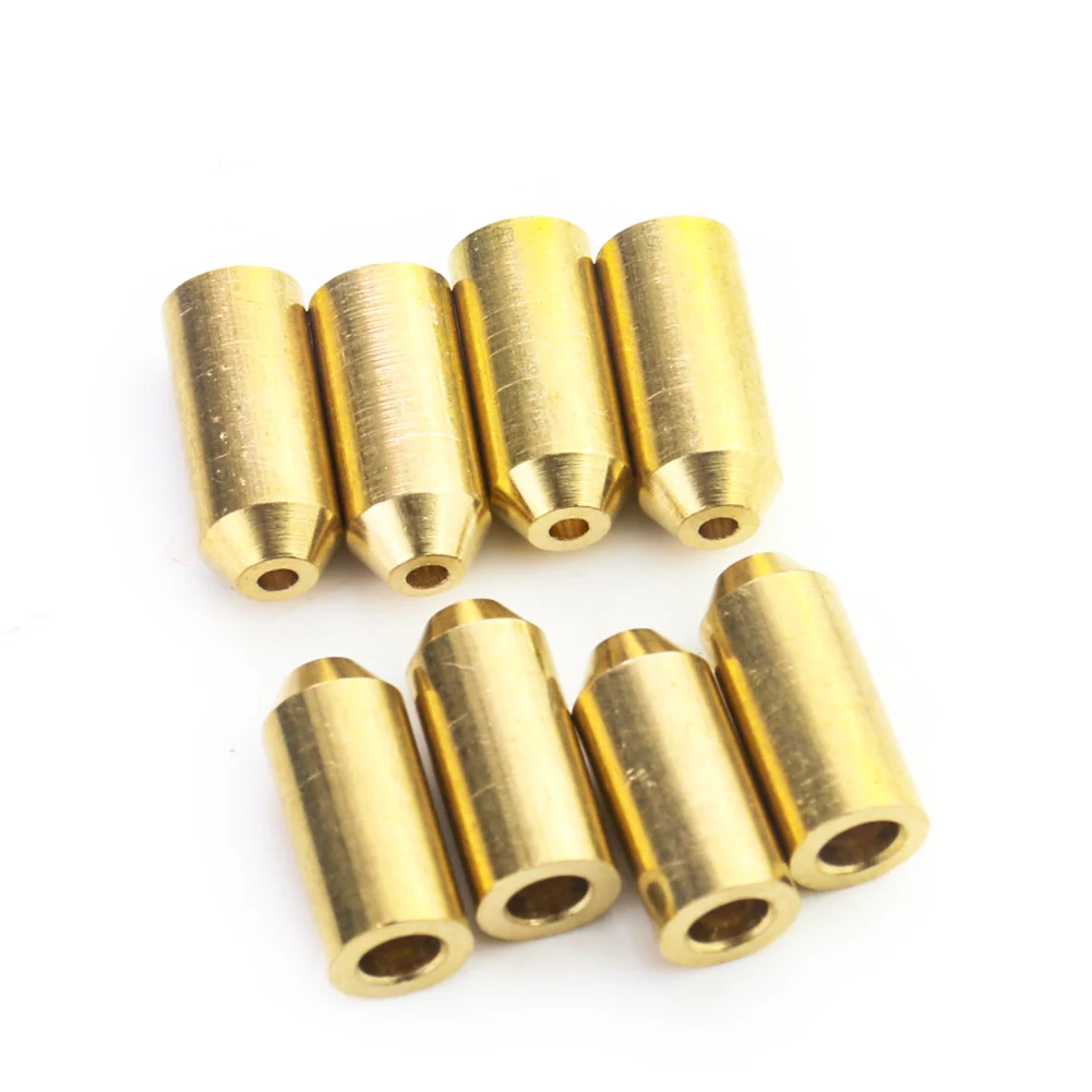 2PCS Copper Brass Nozzle Refill Butane Gas Adapter Flint Steel Wheel for Lighter Repair Tool Accessories Universal Parts