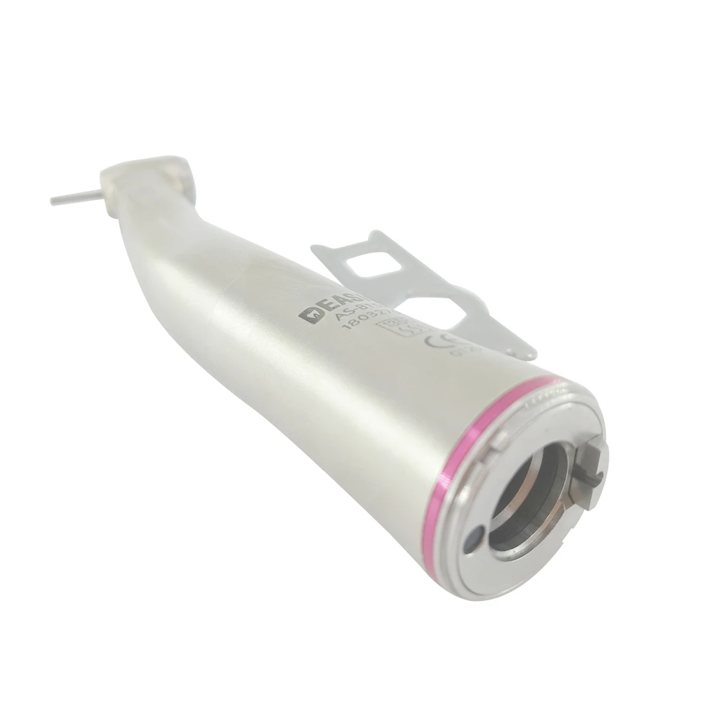 Dental 1:5 Low Speed Handpiece Increasing Red Ring Contra Angle Internal Water Spray With Optic Fiber For E-type Motor