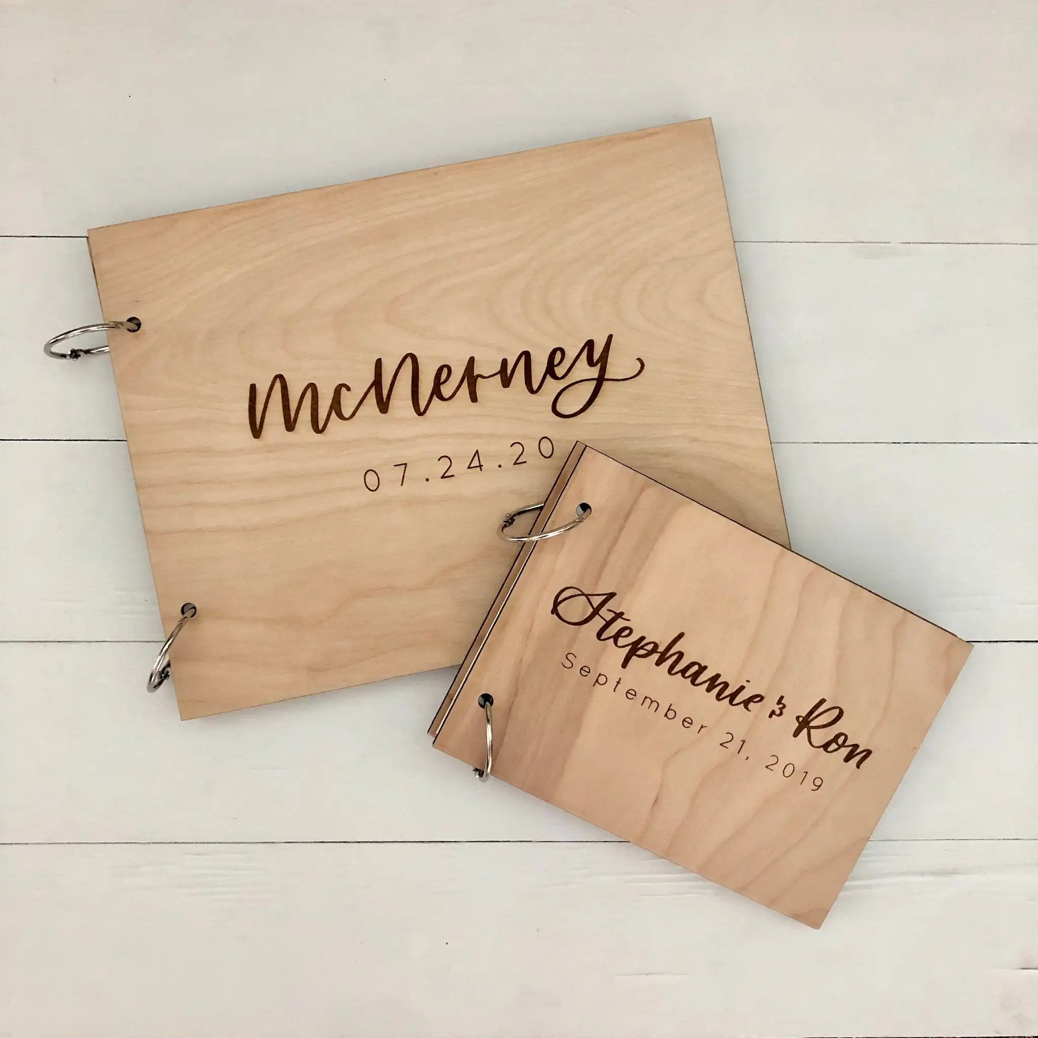 Personalized Rustic Wooden Wedding Guest Book, Photo Memory Book, Anniversary Gift, Wedding Souvenirs, DIY