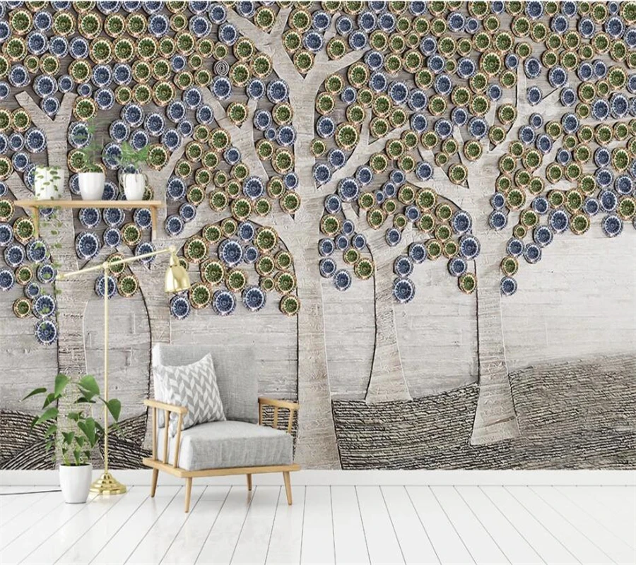 beibehang Custom wallpaper 3d stereo photo mural gold jewelry money tree TV background wall papers home decor mural 3d wallpaper