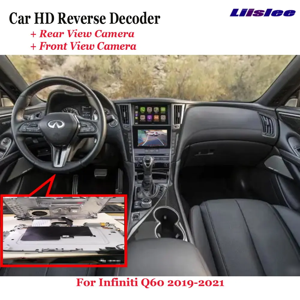 

For Infiniti Q60 V37 2016-2022 Car DVR Rearview Front Camera Reverse Image Decoder Original Screen Upgrade