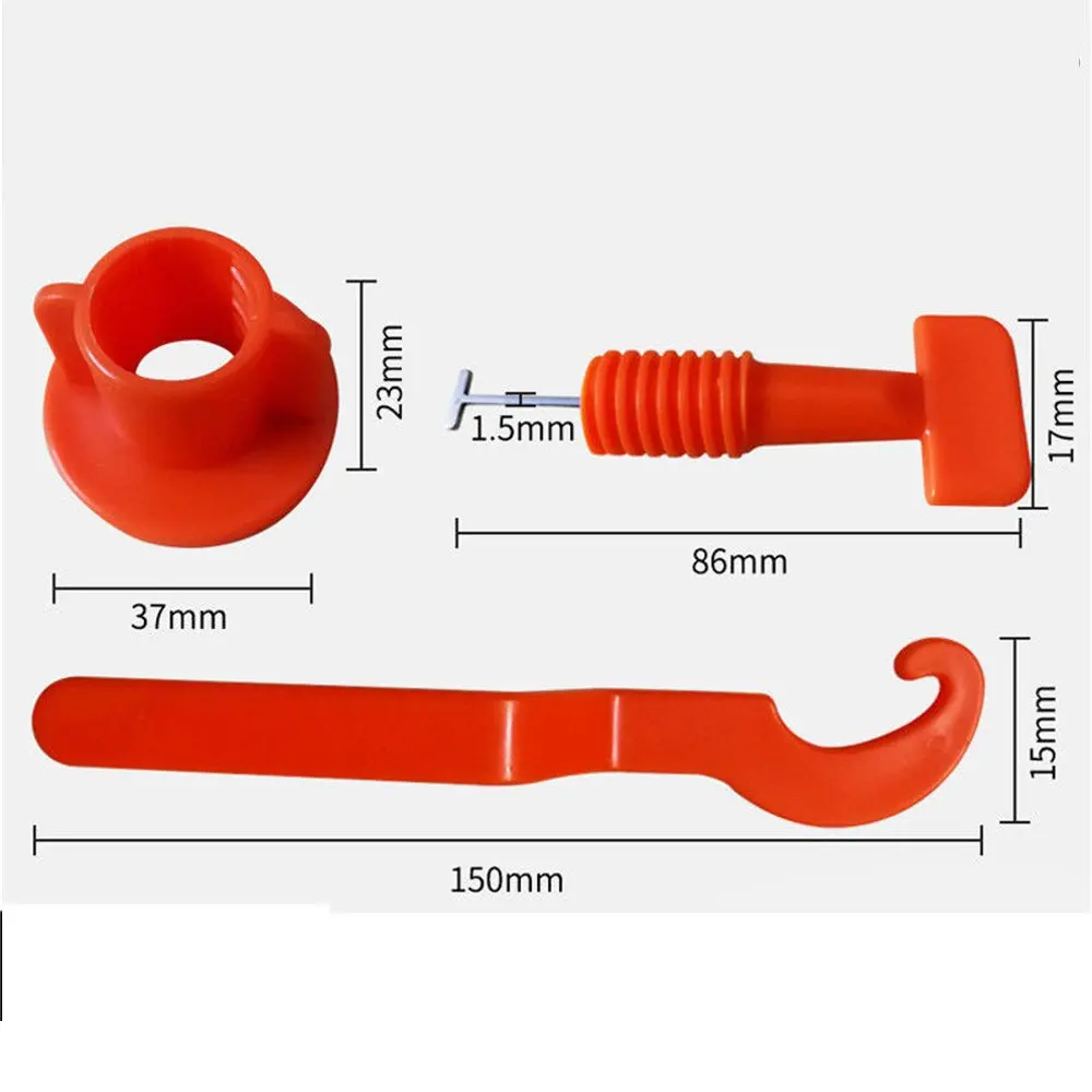 50 Set Plastic Ceramic Leveler Tools T Shaped Leveling System For Tiles Reusable T Leveling Locator System Tile Spacers