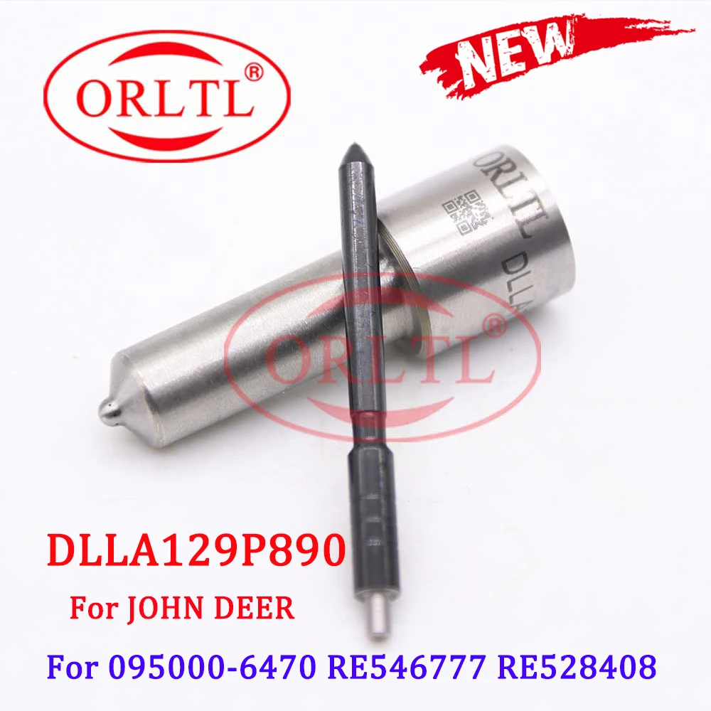 

ORLTL New DLLA129P890 Diesel Fuel Injector Assembly Nozzle DLLA 129 P 890 0934008900 for JOHN DEER 095000-6480 RE546777 RE528408